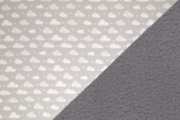 NANO-Softshell "Fiete" mit Wolken, grau, 0,5 m